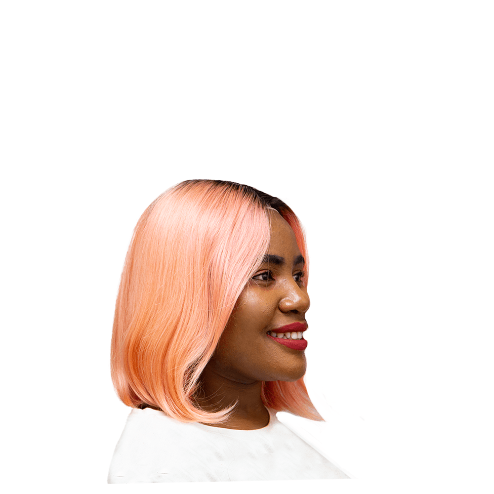 Beau Diva 12'' (1B\Rose Pink) Bob Lace Wig - BLAQUE MANGO