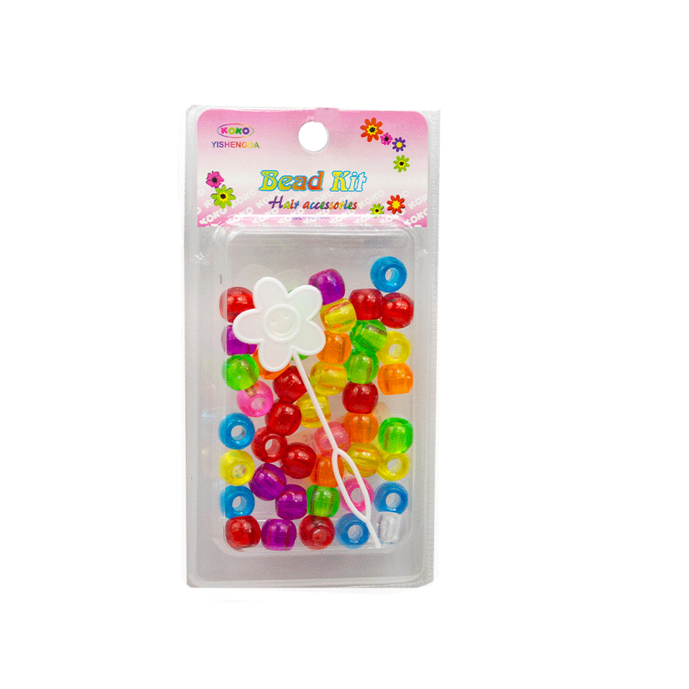 Hair Beads Trans Ass Col HB - CTC - 057 - BLAQUE MANGO