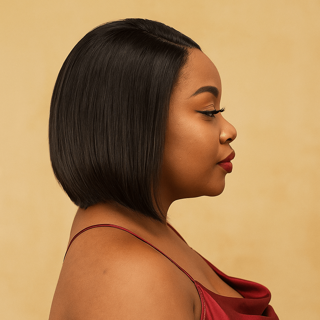 15A Peruvian 8" DDrwan 140g 13x4 Lace Wig NC STW - BLAQUE MANGO