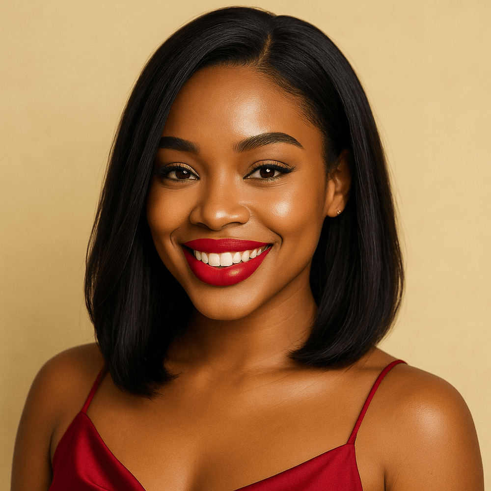 15A Peruvian 10" DDrwan 150g 13x4 Lace Wig NC STW - BLAQUE MANGO