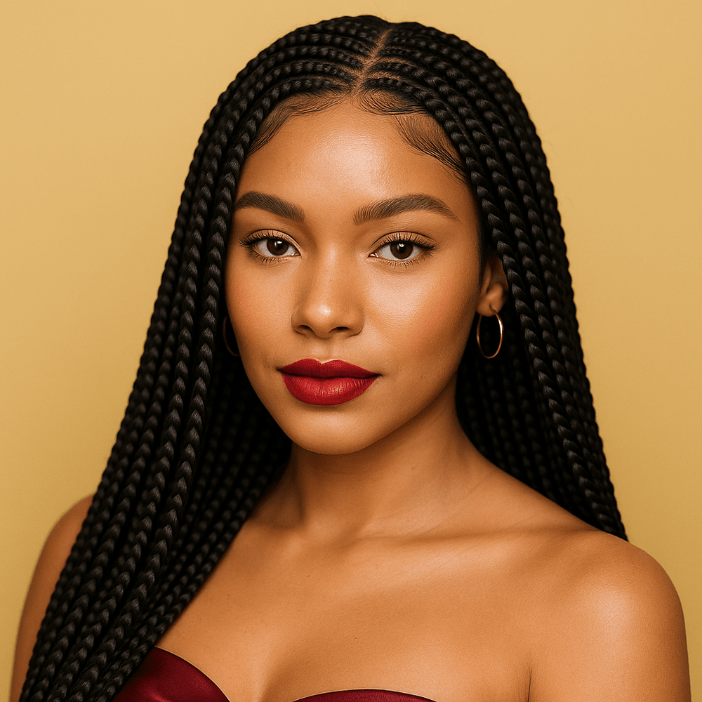 
                  
                    BGW - 11622 THT Cornrow Braided Wig 1B - BLAQUE MANGO
                  
                