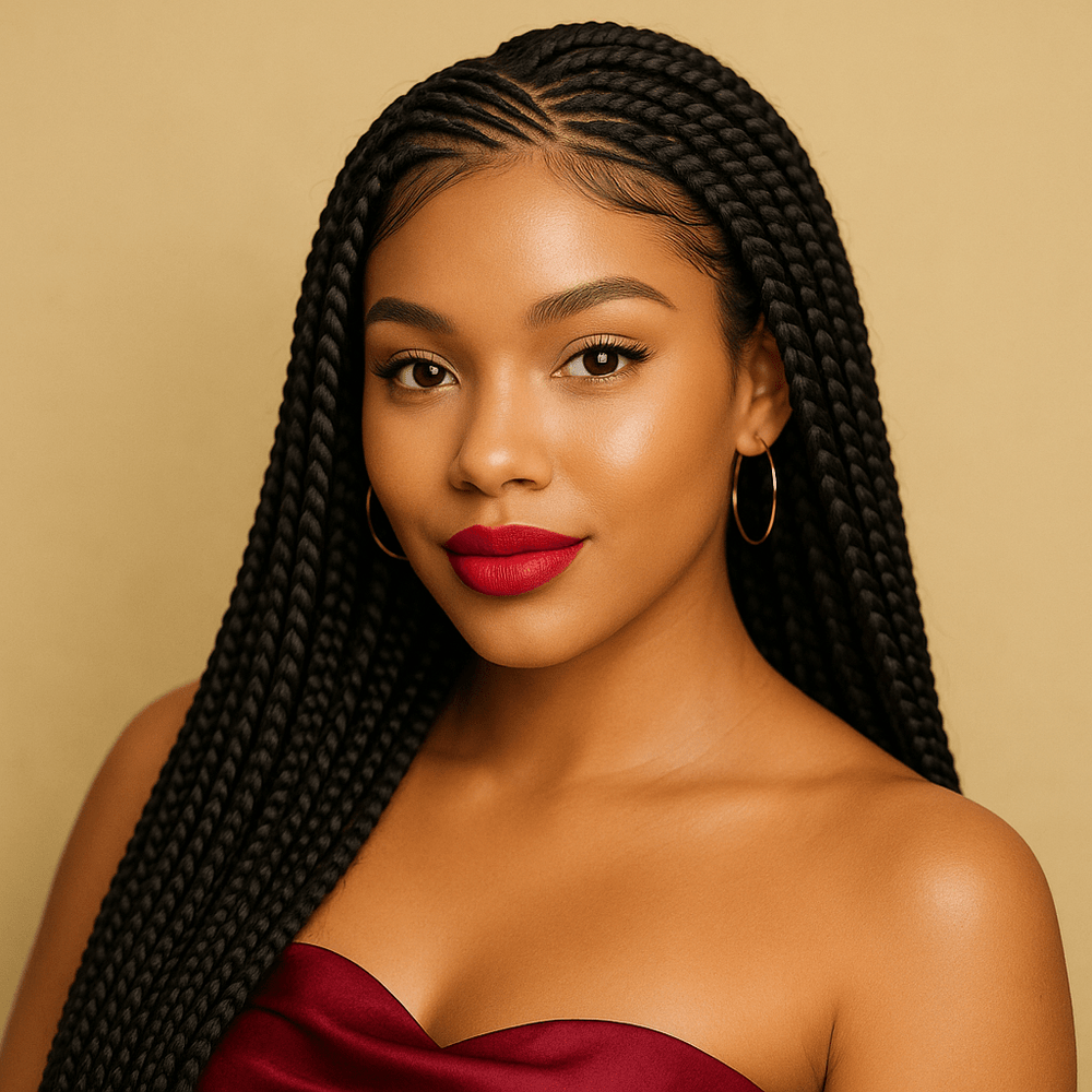 
                  
                    BGW - 11622 THT Cornrow Braided Wig 1B - BLAQUE MANGO
                  
                