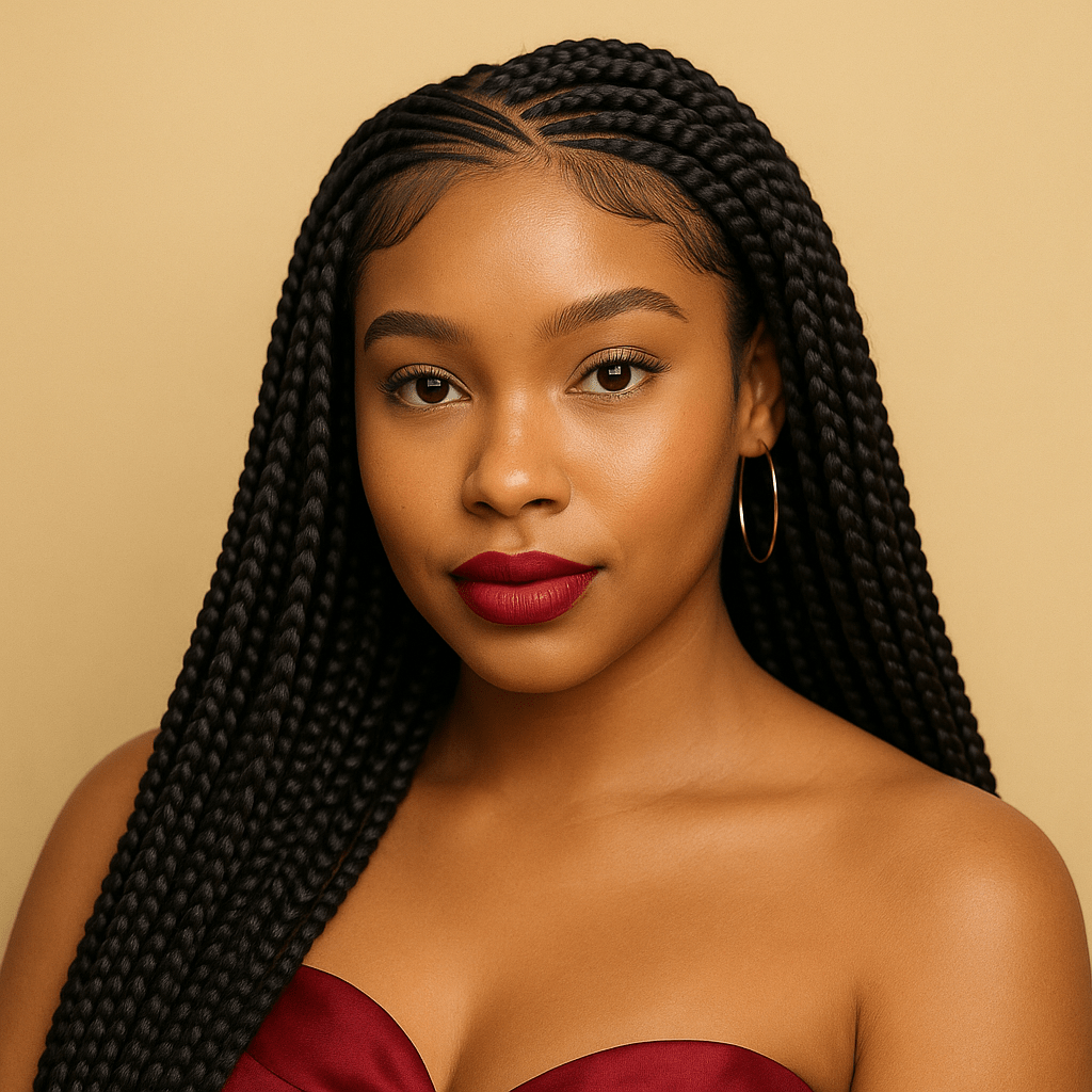 BGW - 11622 THT Cornrow Braided Wig 1B - BLAQUE MANGO