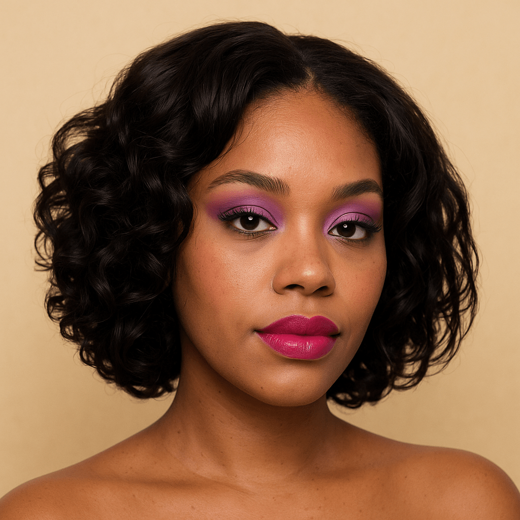 Glueless Wig 14'' 4x4 Bouncy Curly 220G NC - BLAQUE MANGO