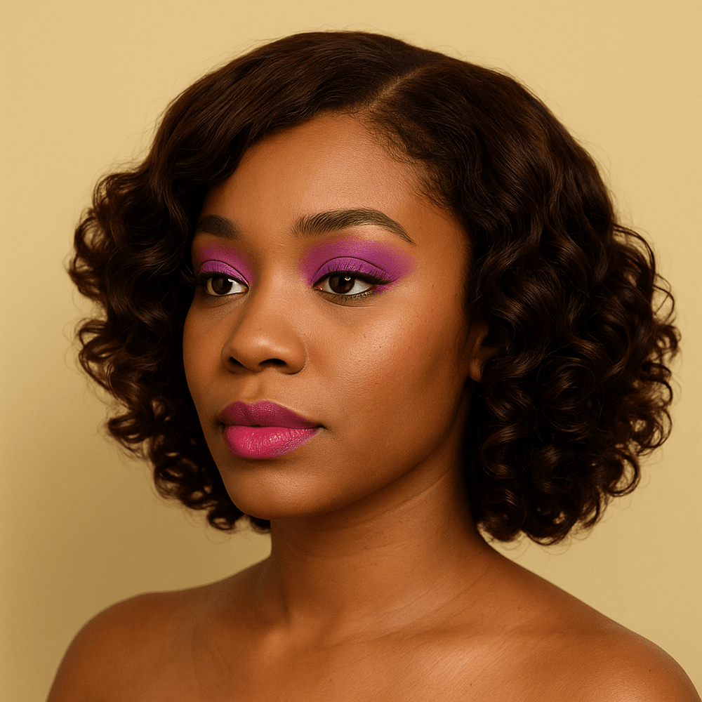 Glueless Wig 14'' 4x4 Bouncy Curly 220G 4 - BLAQUE MANGO