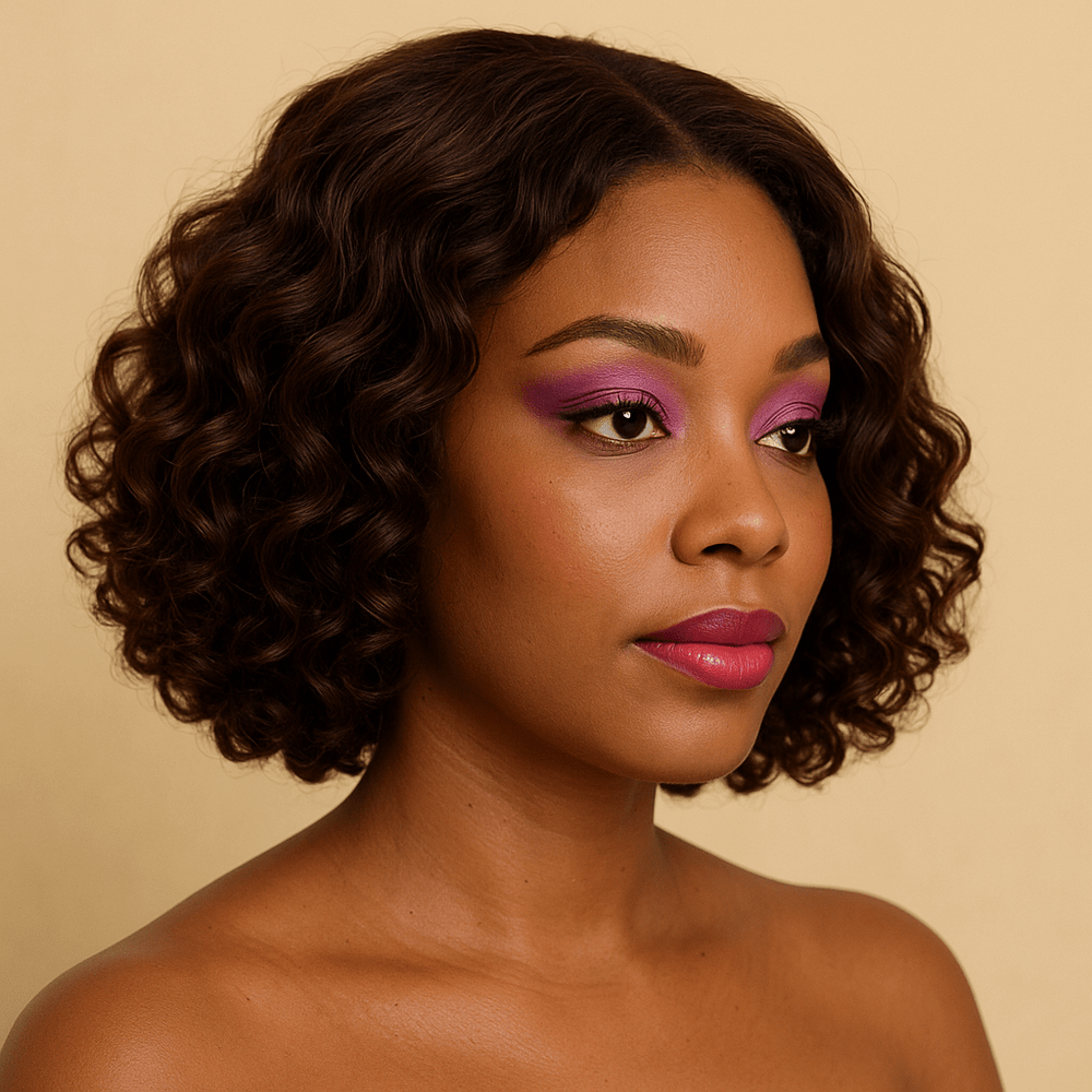 Glueless Wig 14'' 4x4 Bouncy Curly 220G 4 - BLAQUE MANGO