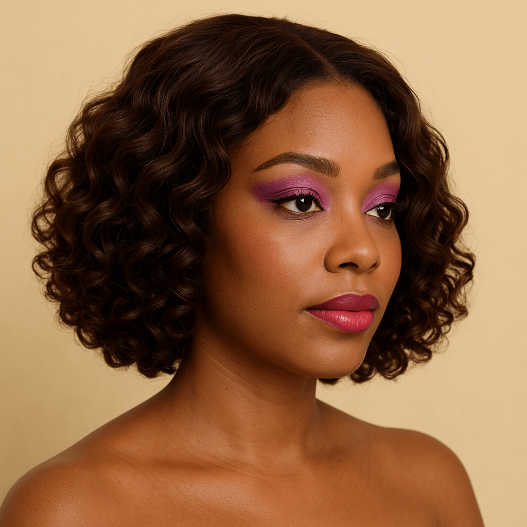 Glueless Wig 14'' 4x4 Bouncy Curly 220G 4 - BLAQUE MANGO