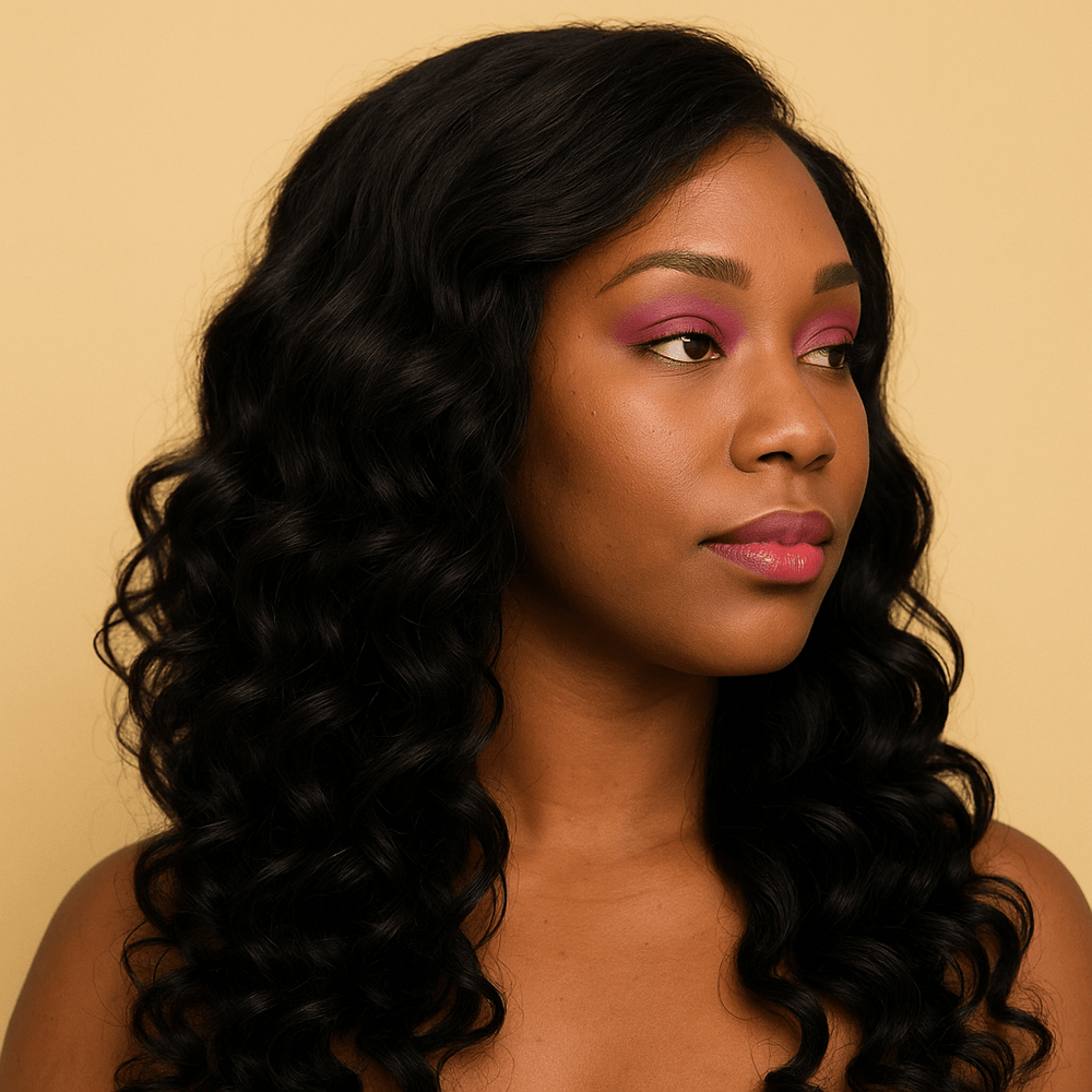 
                  
                    Glueless Wig 20" 4x4 Bouncy Curly 280G NC - BLAQUE MANGO
                  
                