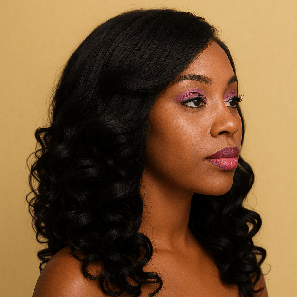 Glueless Wig 20" 4x4 Bouncy Curly 280G NC - BLAQUE MANGO