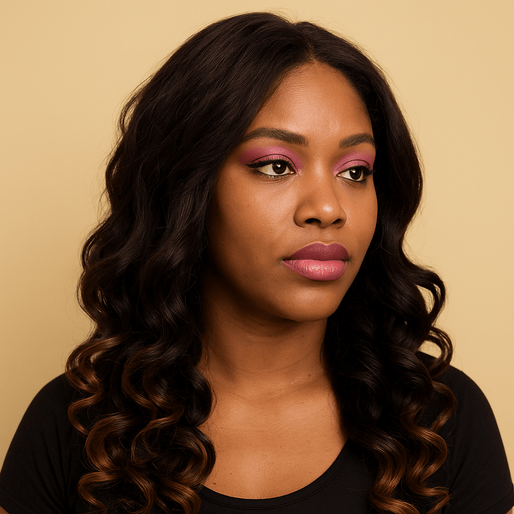 Glueless Wig 20 - 24'' 4x4 Bouncy Curly 280G T4/30 - BLAQUE MANGO