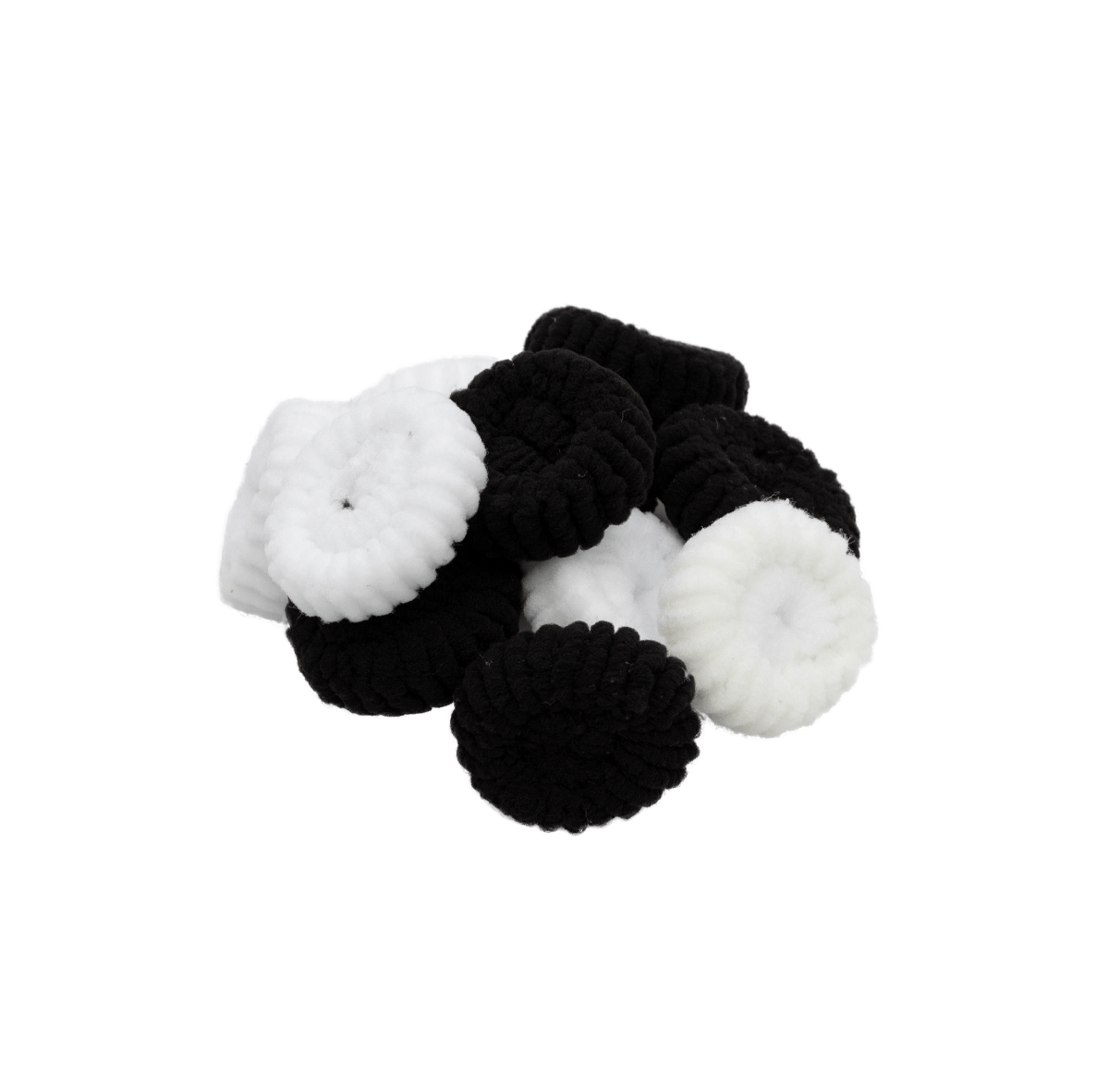 Cosmo Scrunches Large Black & White FH - FE340B - BLAQUE MANGO
