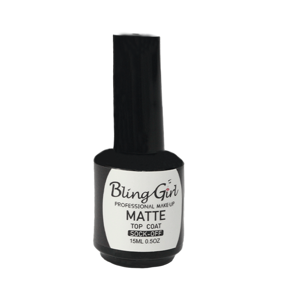 Bling Girl Matt Top Coat 15ml - BLAQUE MANGO