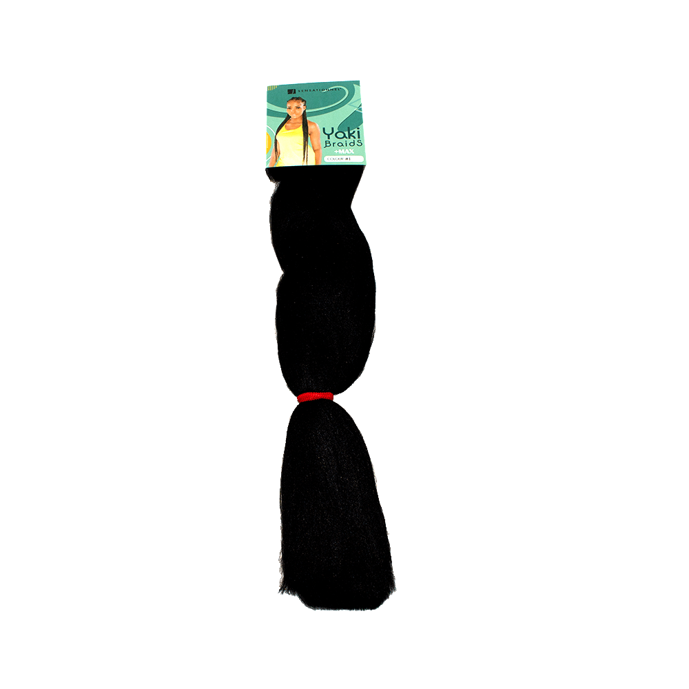 Sensationnel (2) Yaki Braid Max Plain (Medium Black) - BLAQUE MANGO