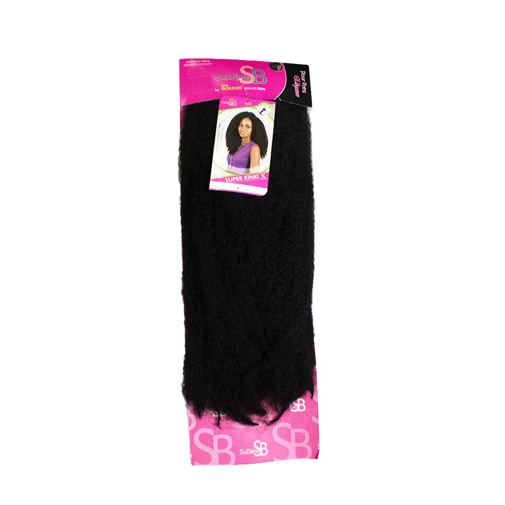 Sublime 18" (1) Super Kinki Long Braid (Black) - BLAQUE MANGO