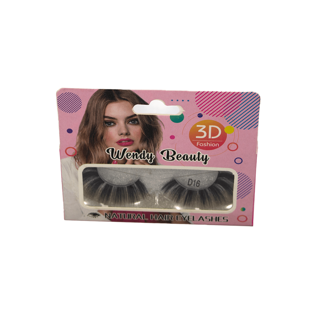 Wendy Beauty XKJM06 - 1 Natural Hair Eyelashes 3D (D16/128/150/170/180) - BLAQUE MANGO