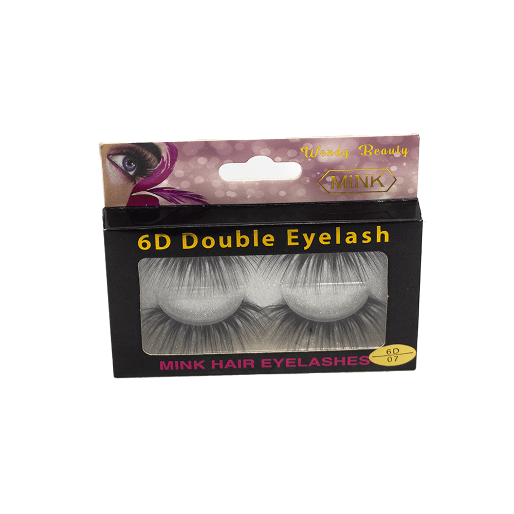 Wendy Beauty WJ - 16 Mink Hair Eyelashes Double 6D (07/08/11/12/15/32/48) - BLAQUE MANGO