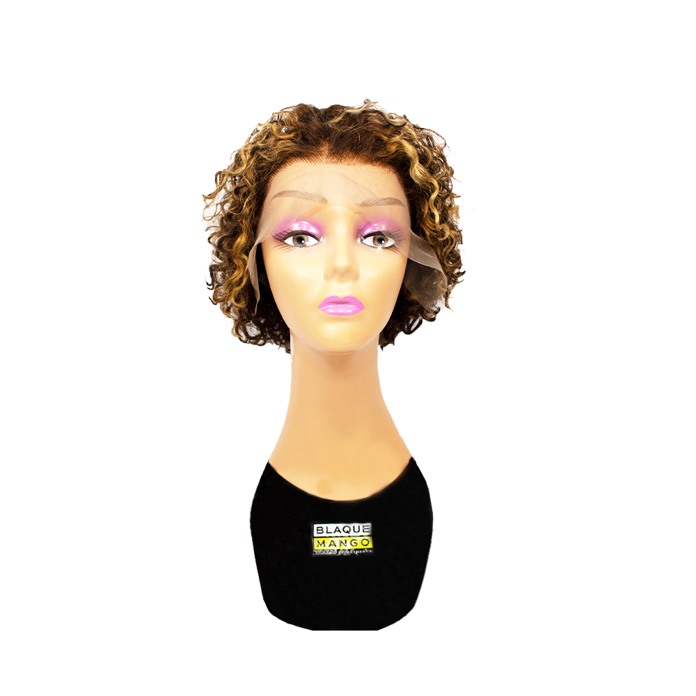 Natural Pixie 13A (4/27) Curly Lace Wig - BLAQUE MANGO