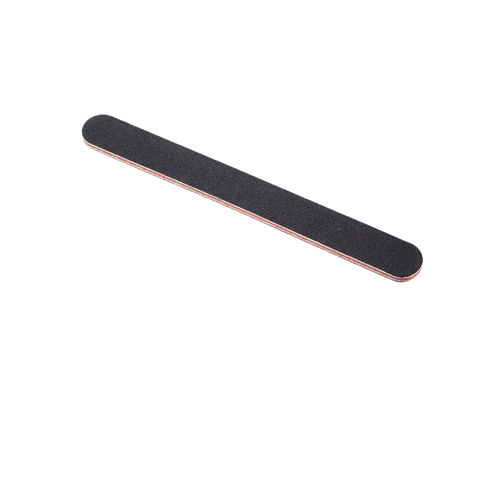 The Nail Art - Black Straight File With Round Edge - BLAQUE MANGO